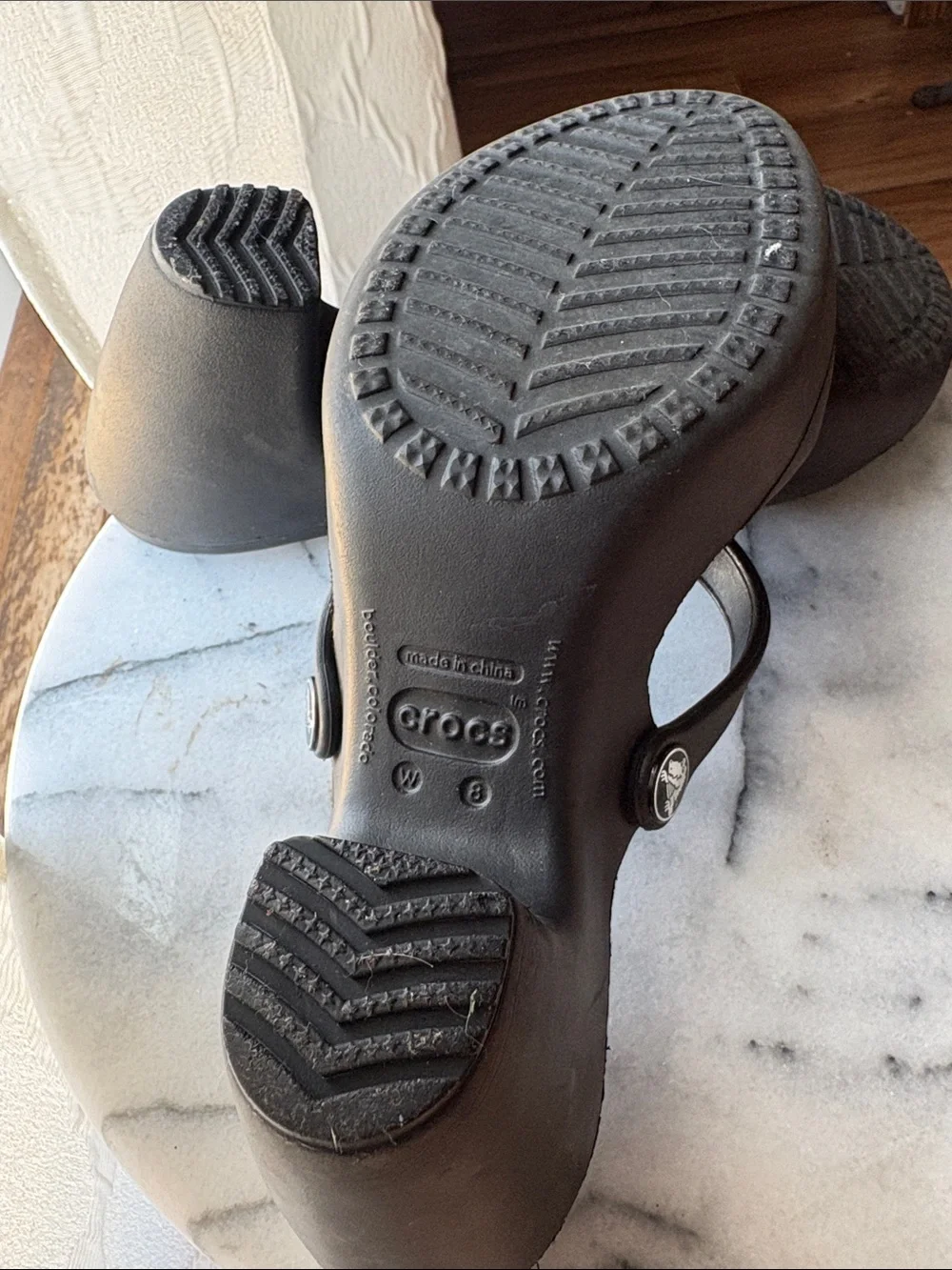 CROCS Black Heels